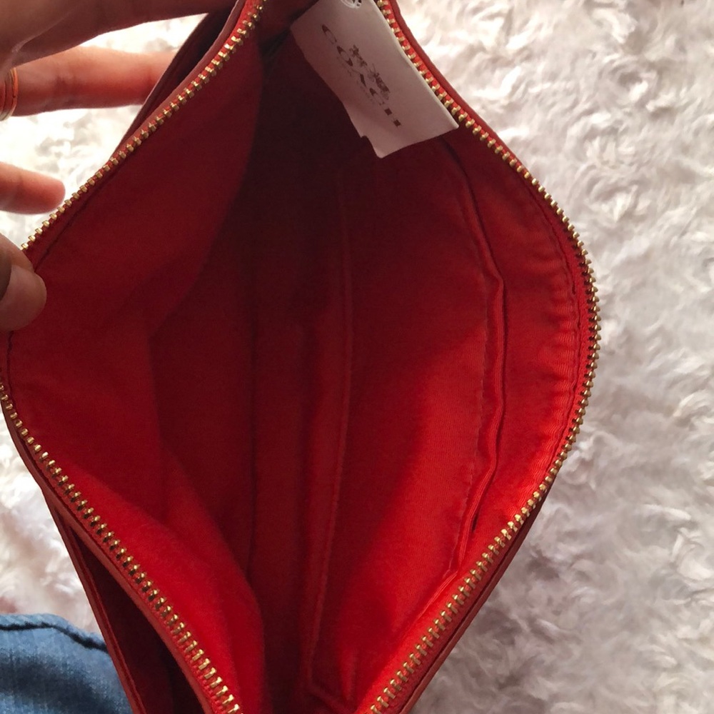 Coach Wristlet in Burnt Orange - Picture 7 of 8